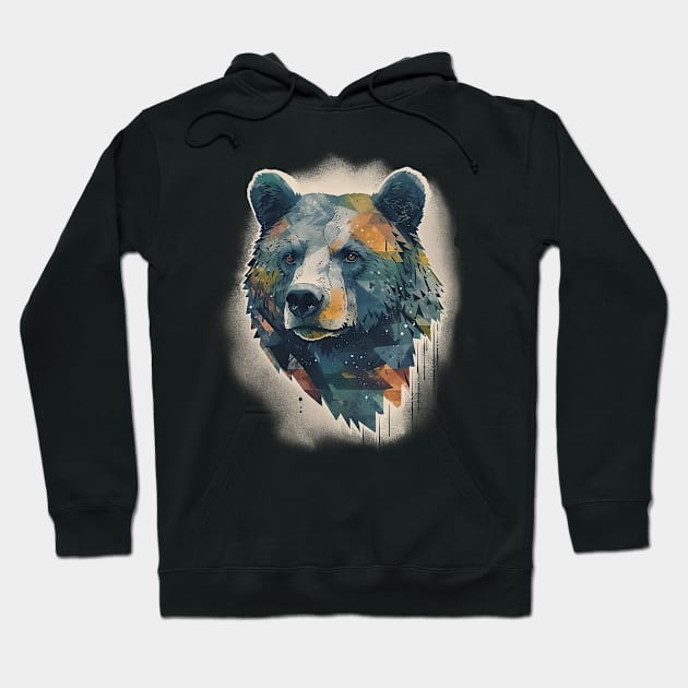 Bear head Hoodie by GreenMary Design